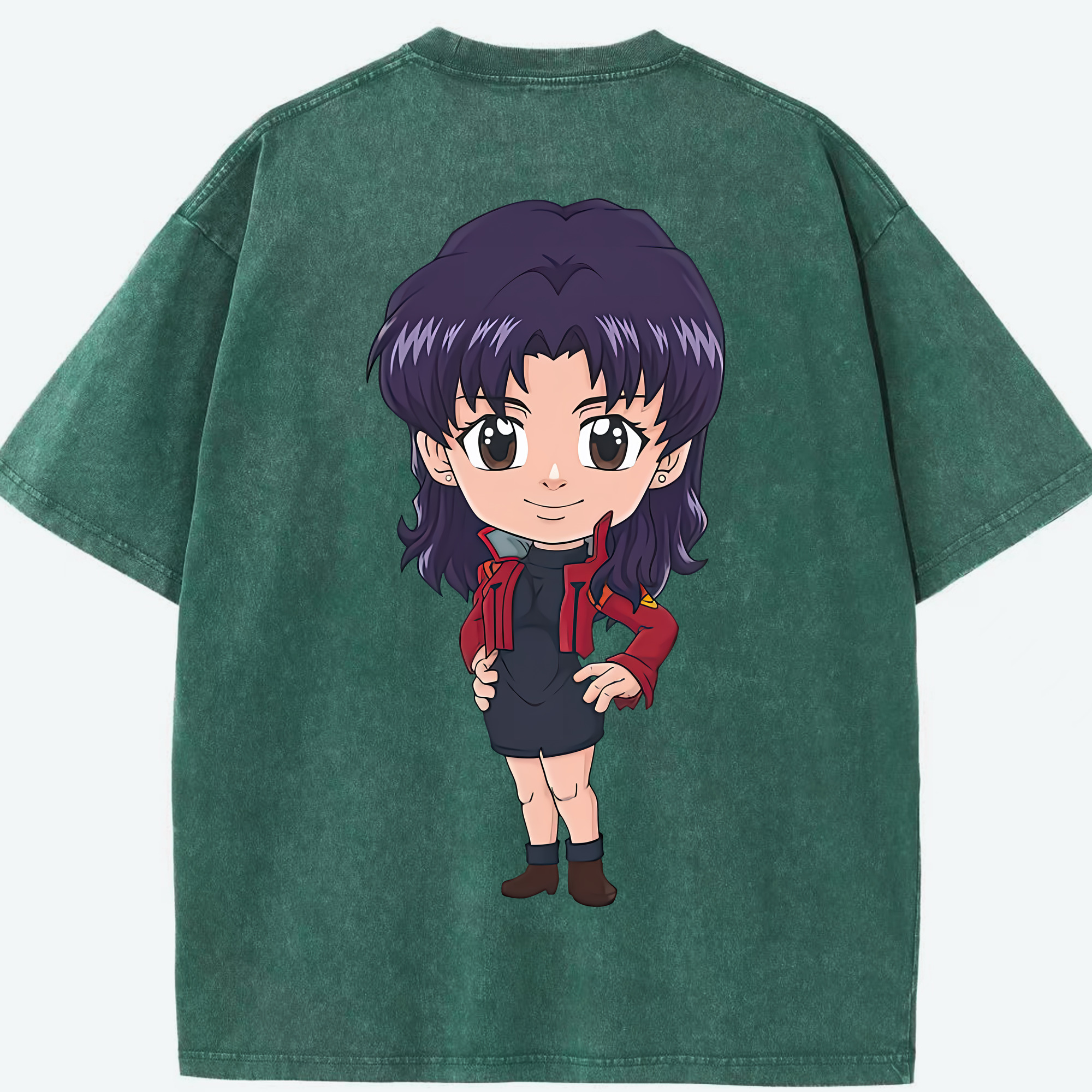 （画像用） EVA 新世紀エヴァンゲリオン 綿100% ヴィンテージ風 半袖Tシャツ（背面プリント）
